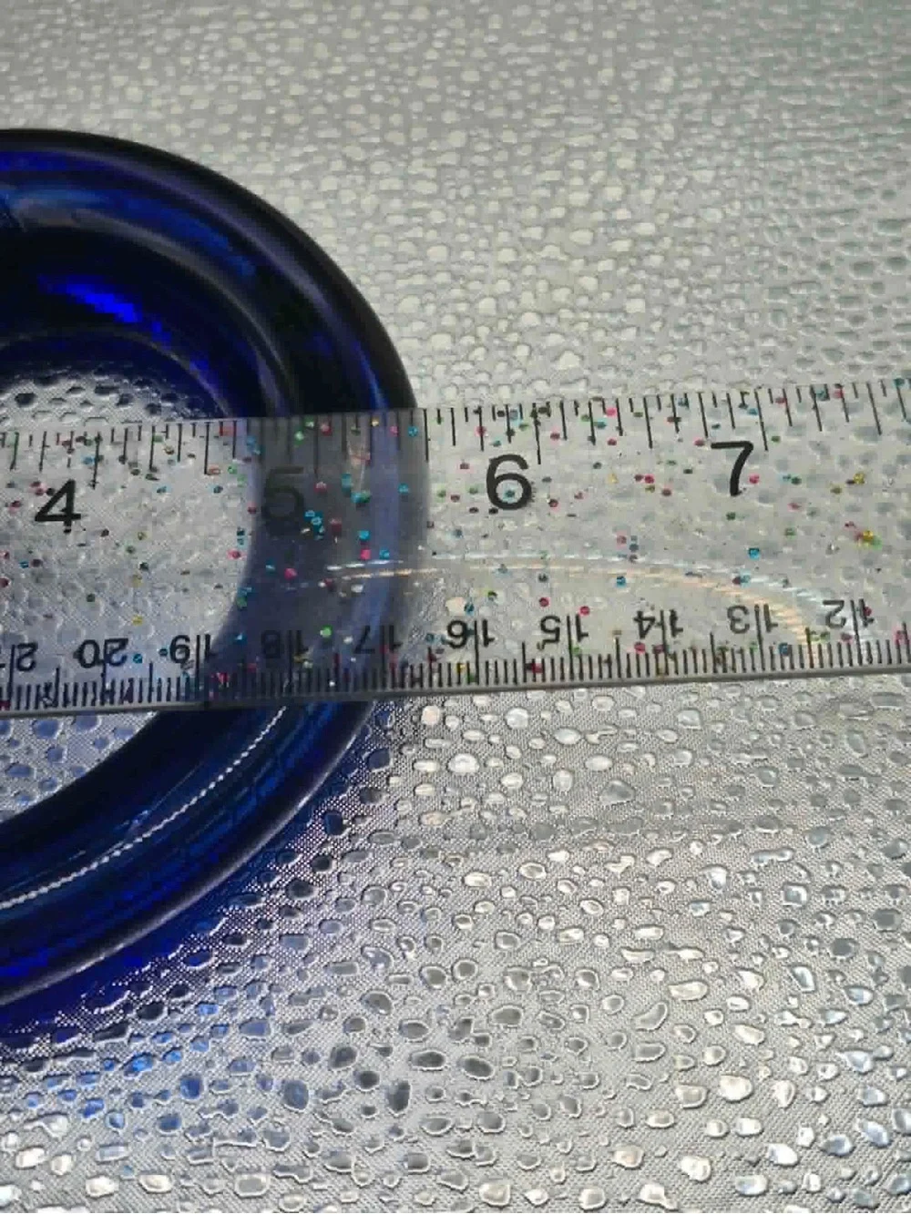 Vintage MCM Cobalt Blue Art Glass Trumpet Vase Swung Design by Sooner / Ozark Co